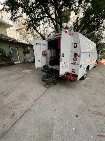 Magnet Plumbing service vehicle on-site for Water Heater Repair in Berkeley Hills